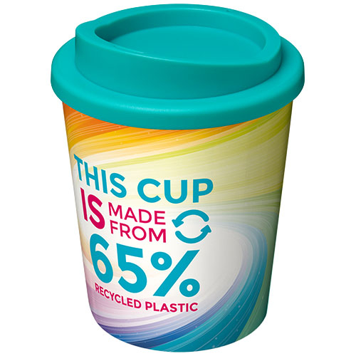 Gobelet 250ml personnalisable Espresso Eco Brite-Americano Bleu aqua